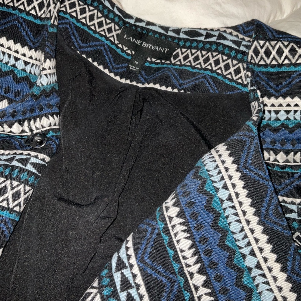 Patterned Open Front Jacket - image 3